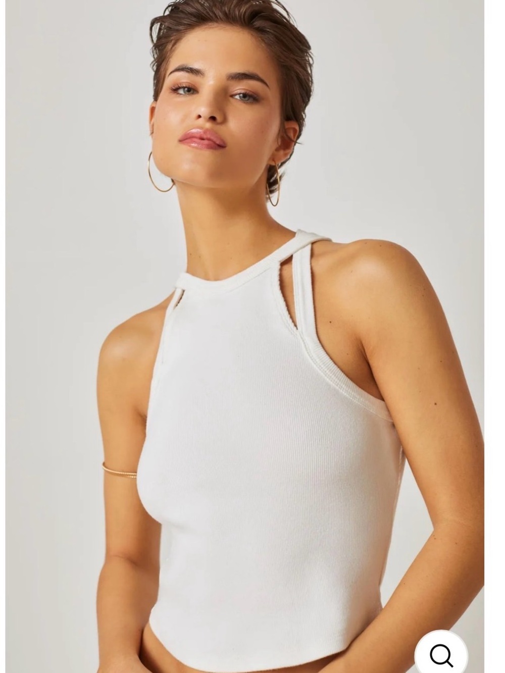 Daily Practice by Anthropologie Ribbed Tank Blouse Shirt Top size S - Picture 4 of 8